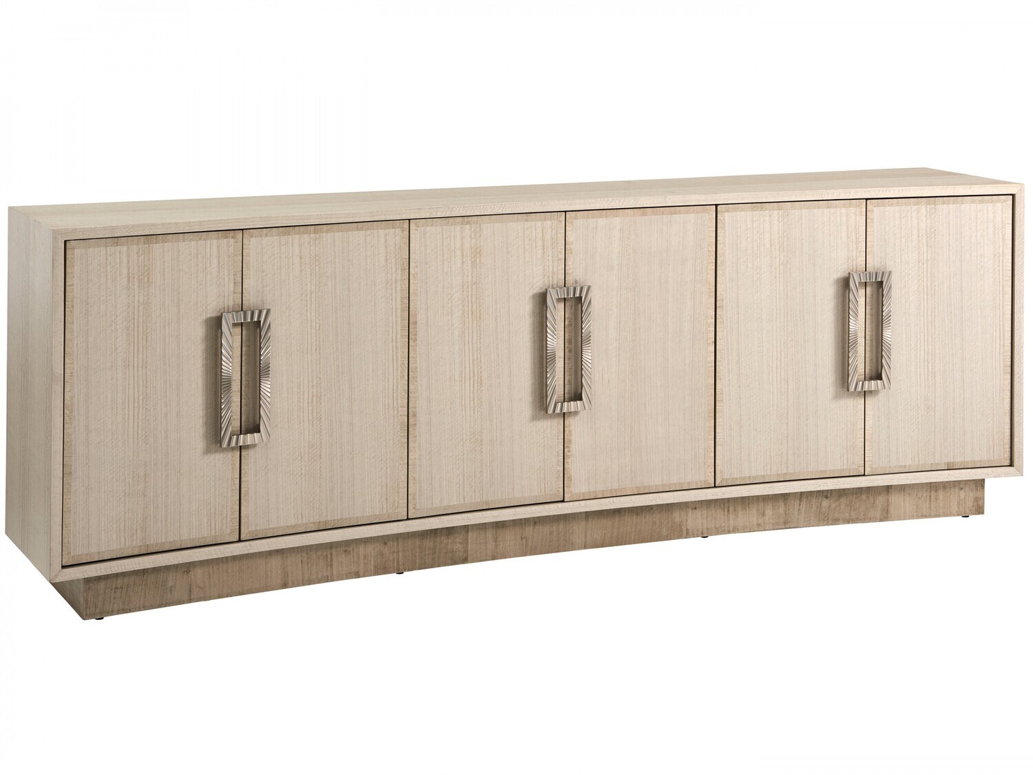 Contemporary Dove Gray Media Cabinet