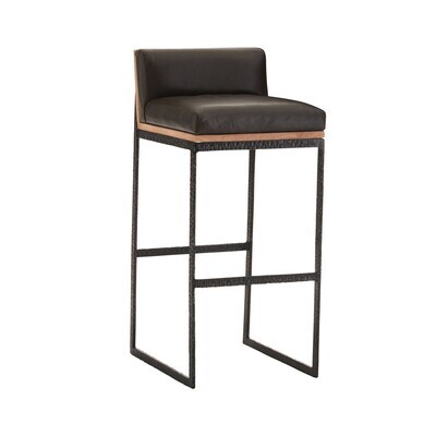 Modern Leather Bar Stool