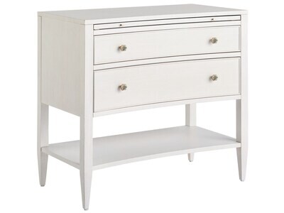 Alabaster Two-Drawer Nightstand
