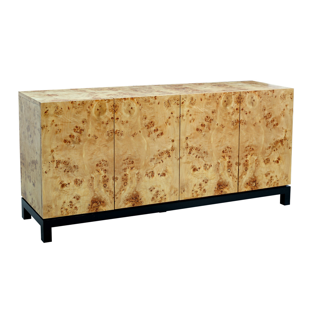 Solid Burl Wood Credenza
