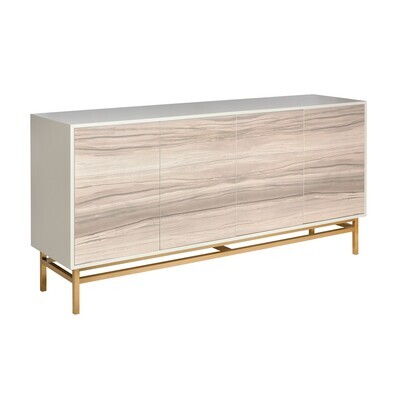 Modern 4 Door Cream Colored Entertainment