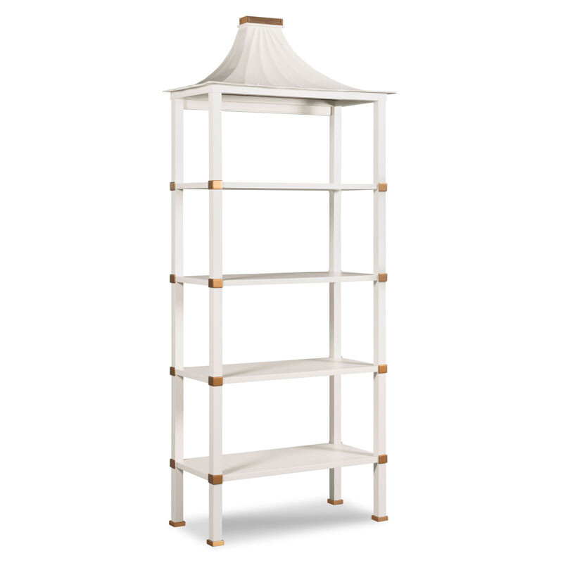 Mindy 4-Tiered Etagere Bookshelf