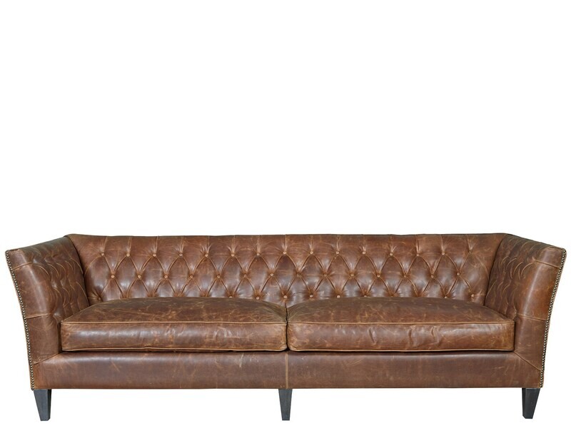 English Style Leather  98 In Sofa