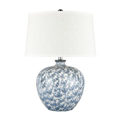 Blue and White 28-Inch Table Lamp