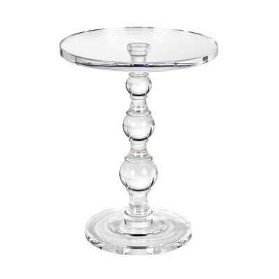 Clear Acrylic Round Accent Table