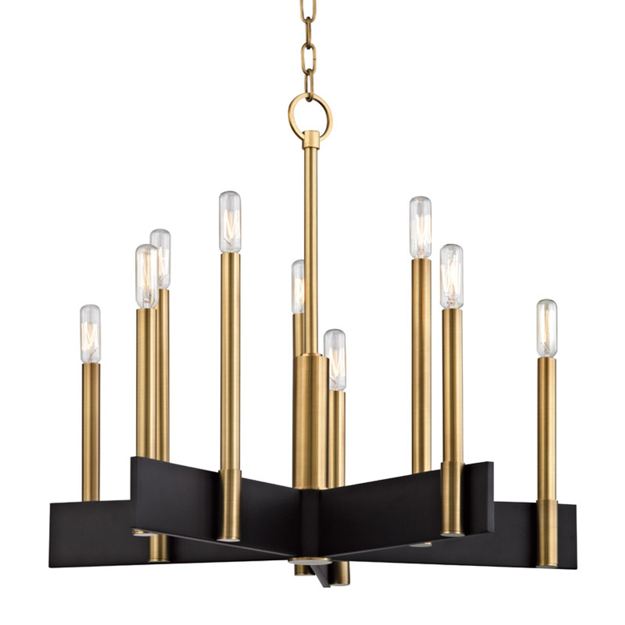 Abrams 10-Light Modern Linear Chandelier