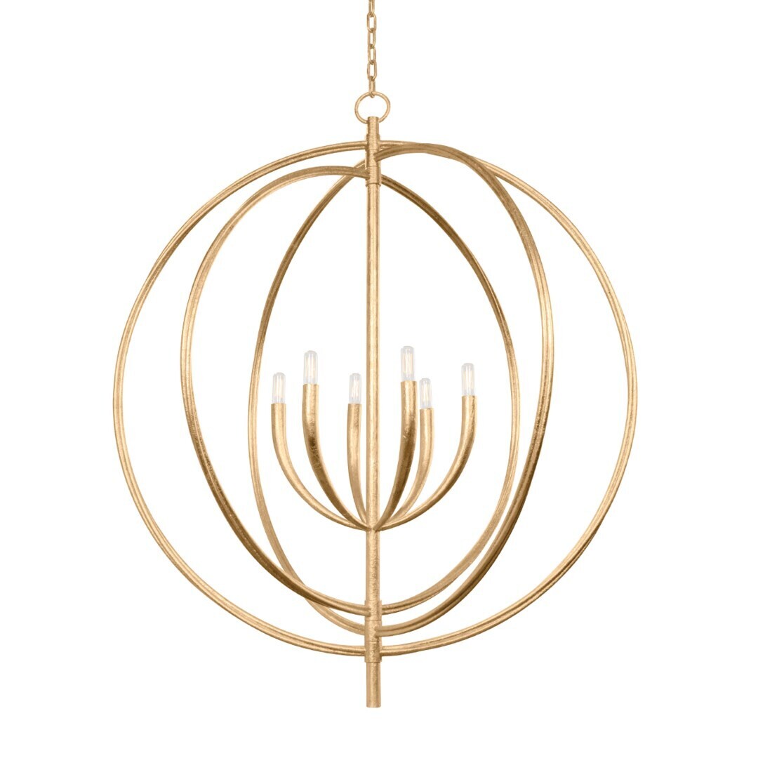 Concentric Circles Chandelier, Size:: 40"W x 47.5"H