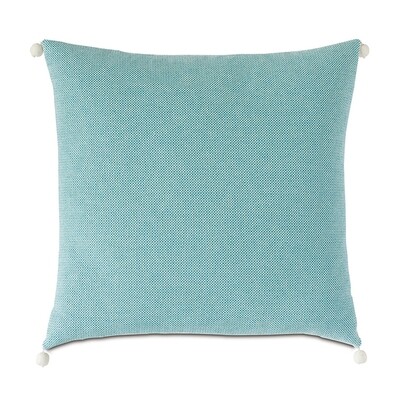 Ball Trim Aqua Euro Sham