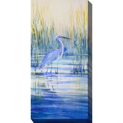 Great Blue Heron Outdoor Canvas Art