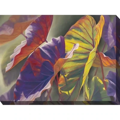 Tropical Leaves Outdoor Canvas Art