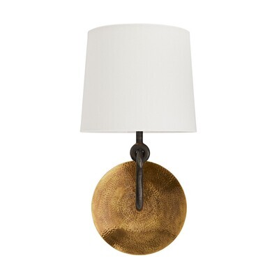 Bronze Arm Sconce with Shade
