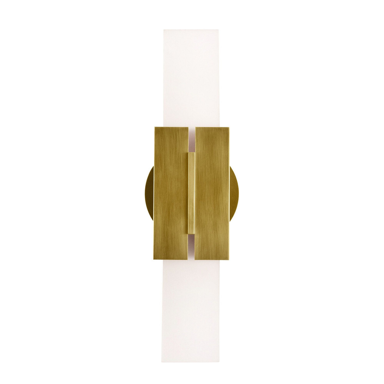 Modern 2-Light Crystal Panel LED Sconce
