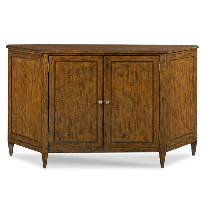 Hand-Planed Mahogany Media Cabinet - 60 Inches