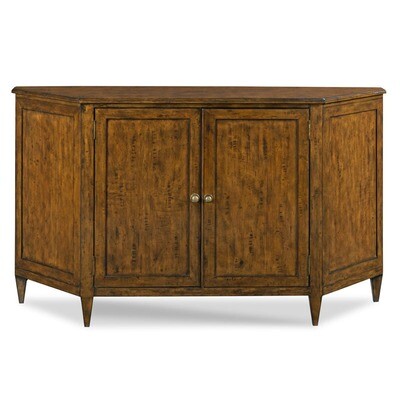 Hand-Planed Mahogany Media Cabinet - 60 Inches