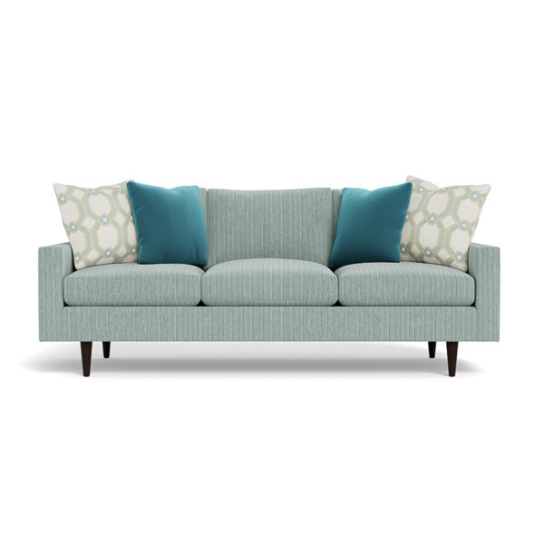 Modern 3-Seater Sofa with 4 Accent Pillows