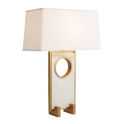 Modern Glam Luxe Marble Table Lamp