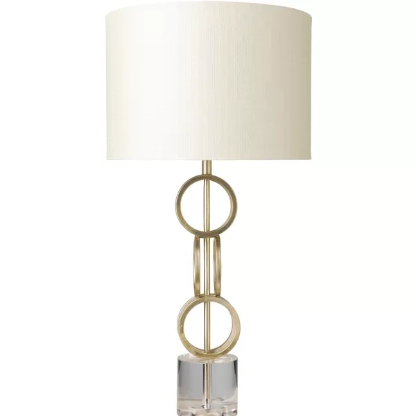Modern Luxe Geometric Gold Table Lamp