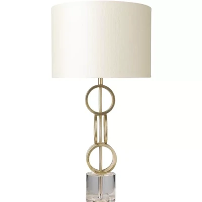 Modern Luxe Geometric Gold Table Lamp
