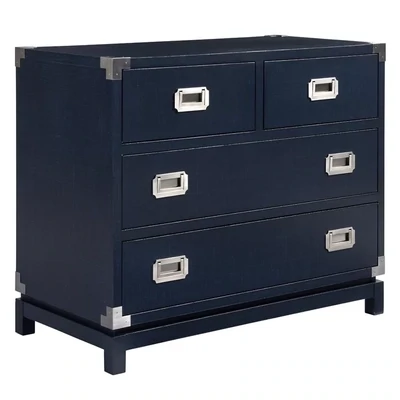 Modern Navy Blue Campaign Chest