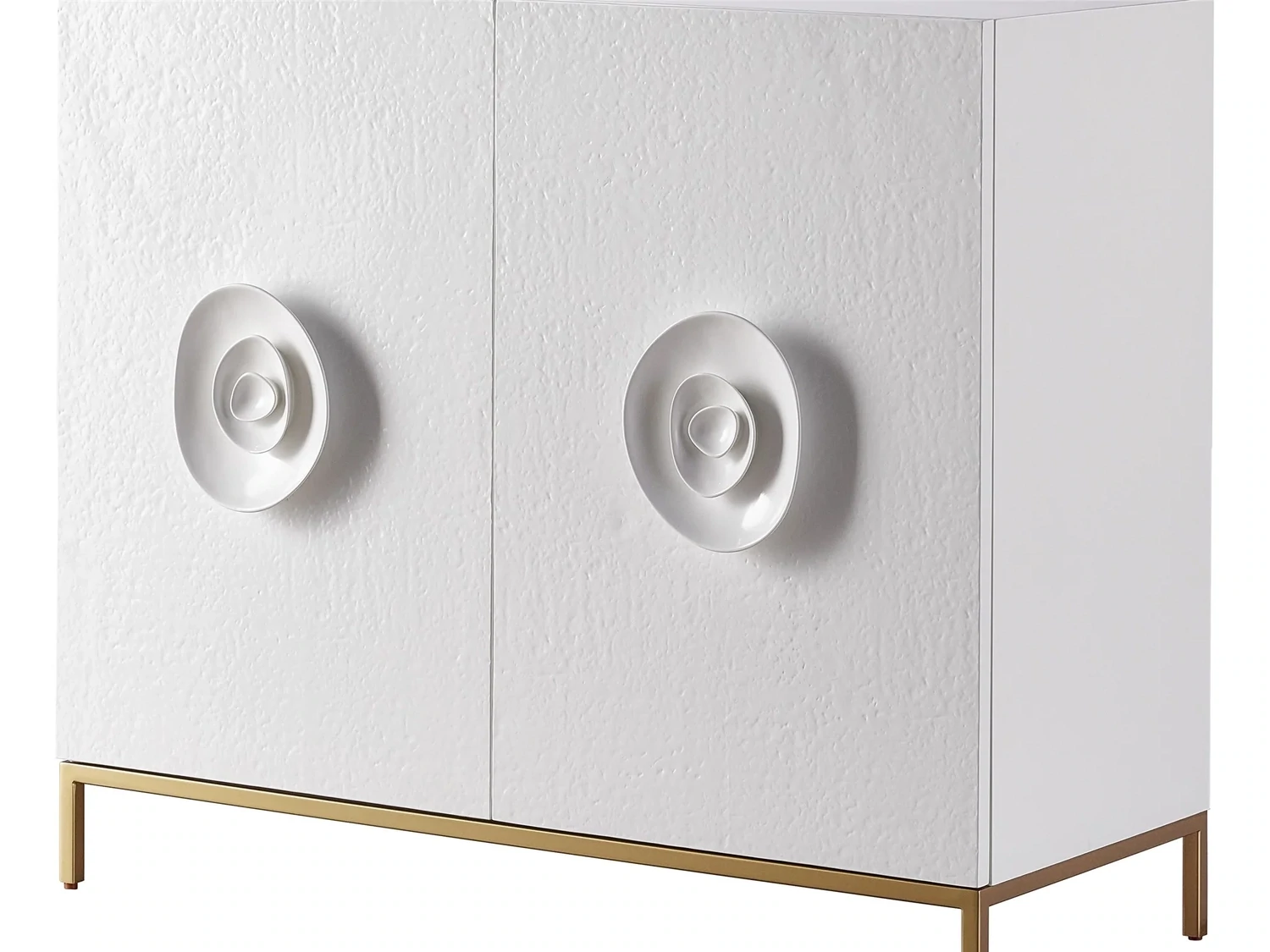 42" White Textured Finished Hall Door Chest
