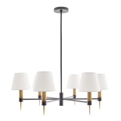Roma 6-Light Chandelier in Bronze