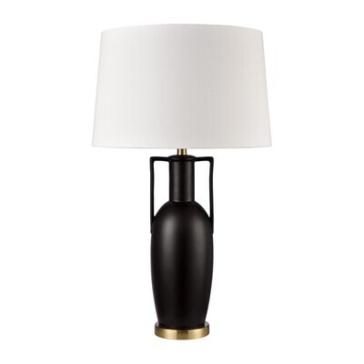 Matte Black 1-Light Table Lamp