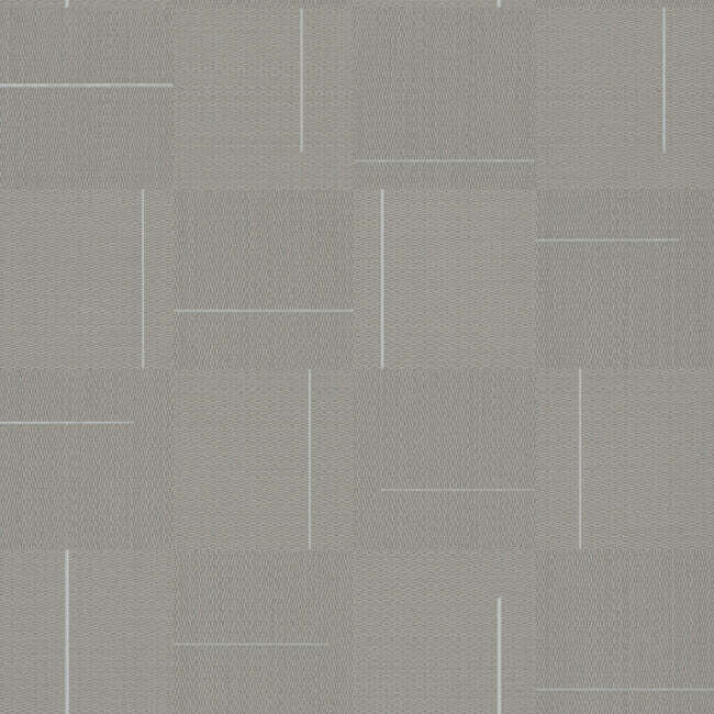 Geo Block Weave Wallpaper in Taupe