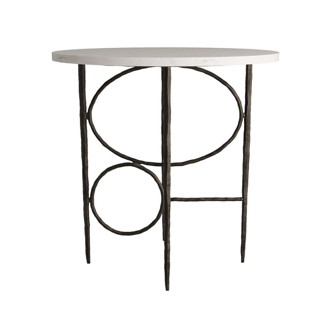 Simeon End Table with Open Geometric Base