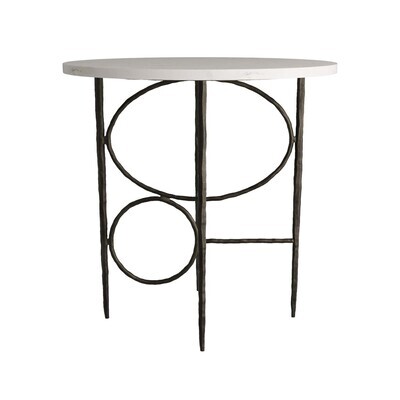 Simeon End Table with Open Geometric Base