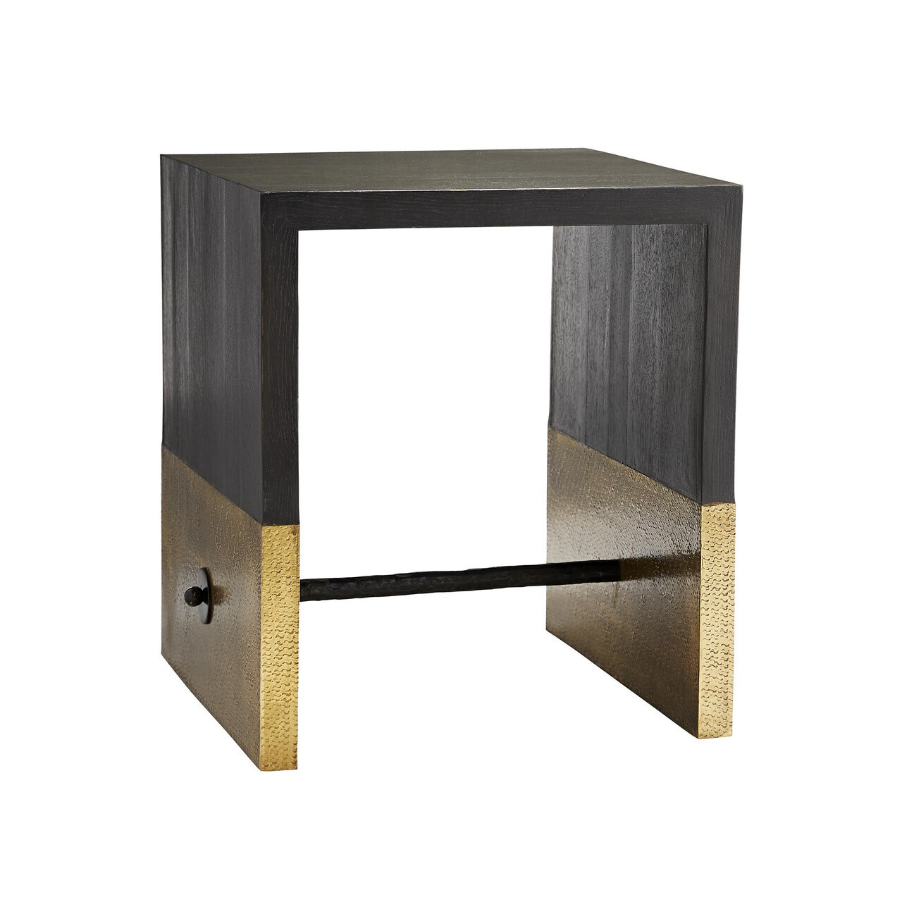 Lyle Square End Table in Cerused Sable