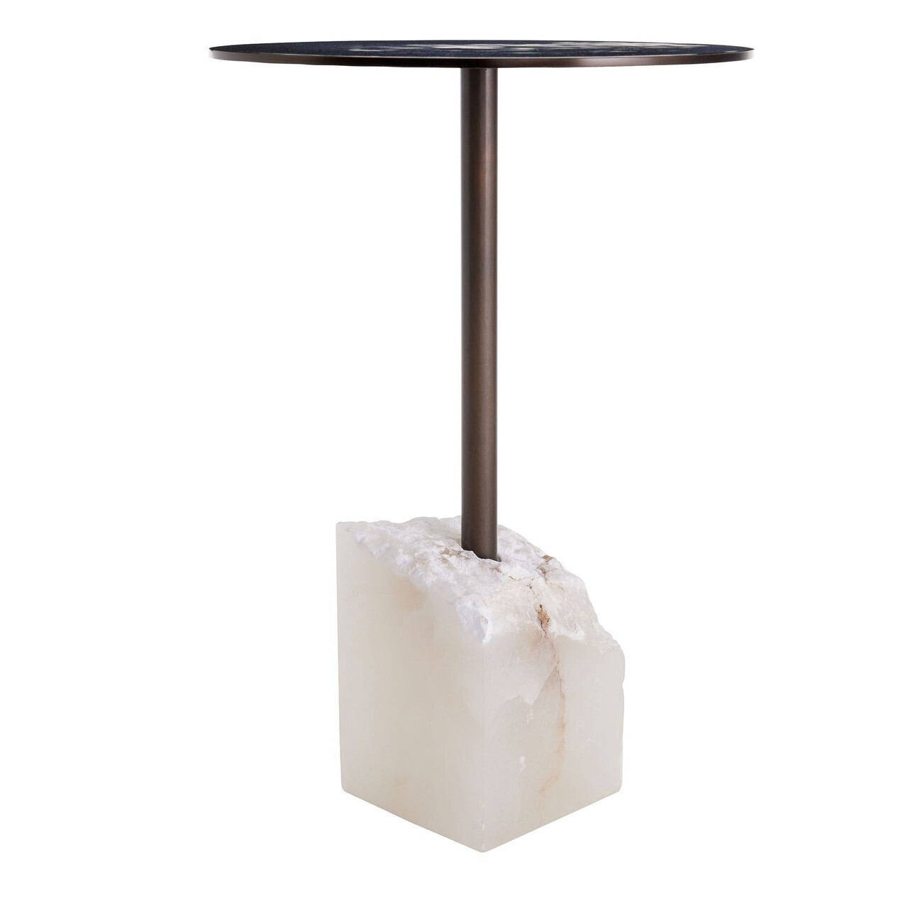 Jane Martini Accent Table with Alabaster Base