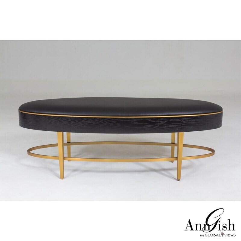 Ebony Oval Bench