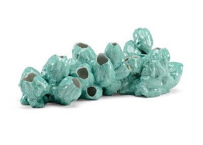 Coastal Green Porcelain Barnacles Figurine