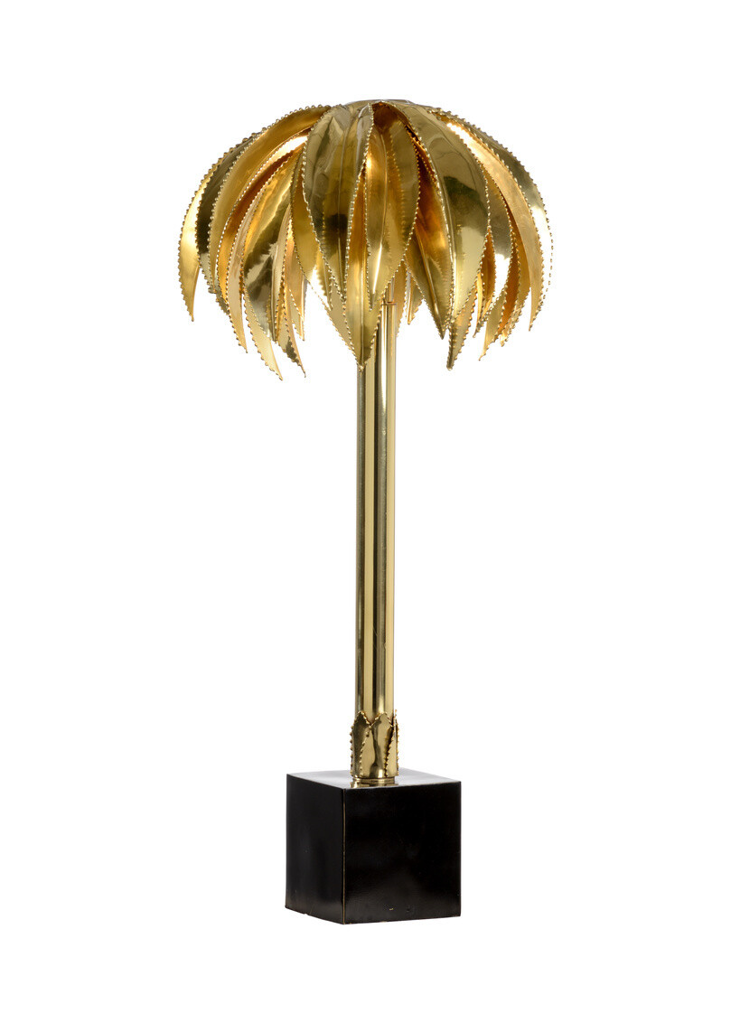 Gold Wild Palm Table Lamp