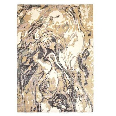 Multicolor 8ft x 10ft Marbleized Area Rug