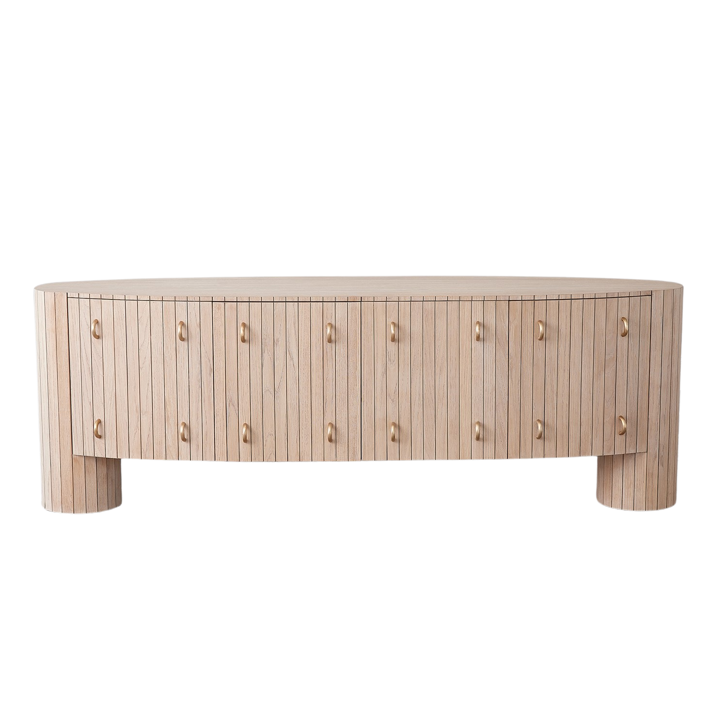 Luna Natural Oak Media Console