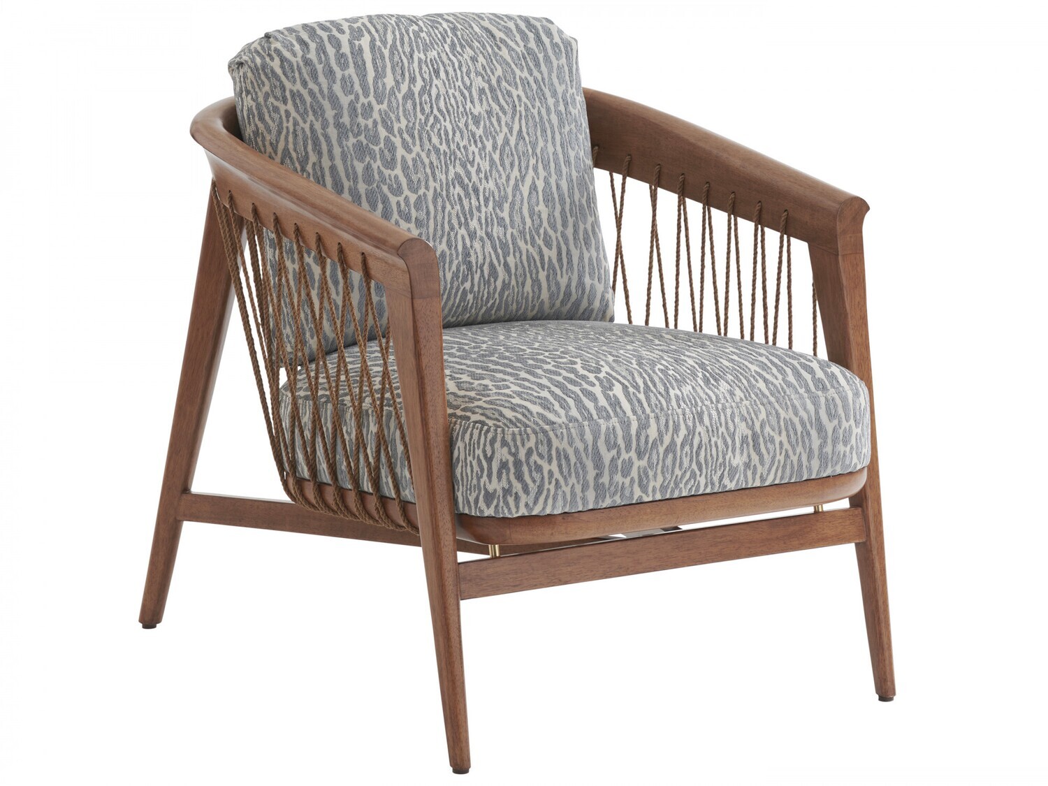 Palm Street Woven Rope Accent Chair in Brown