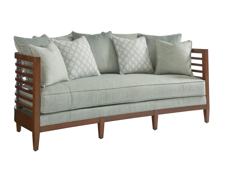 Ocean High Slat Back Open Frame Sofa