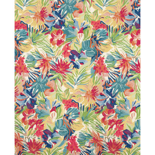 Multi Floral Brightly Colored Rug