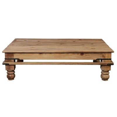 Natural Reclaimed Pine Wood Cocktail Table