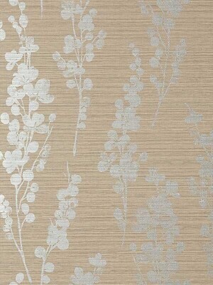 Spring Blooms Floral Bedroom Wallpaper in Taupe