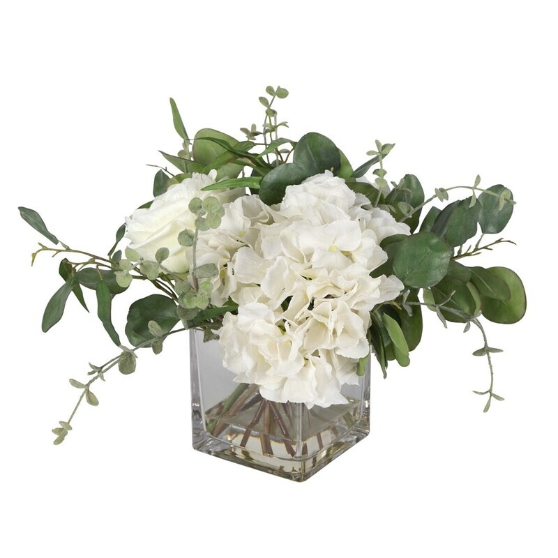Rosewood Faux Silk Garden Bouquet