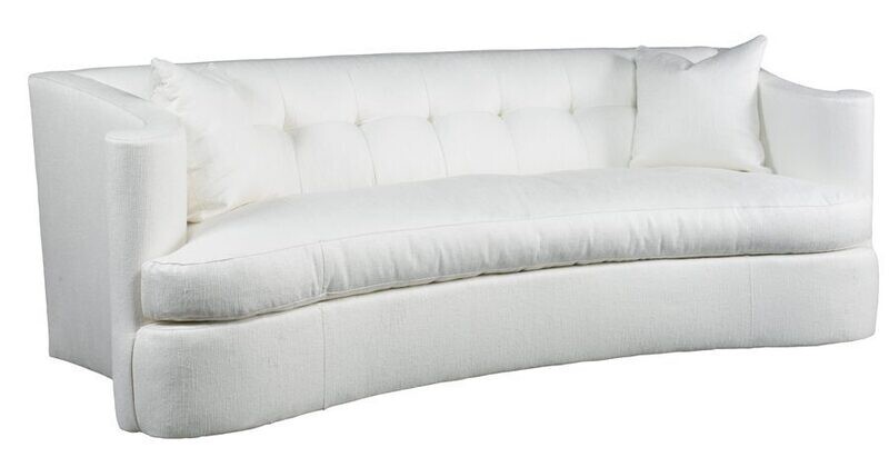 Maison 97" Tufted Upholstered Fabric Sofa