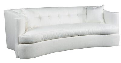 Maison 97" Tufted Upholstered Fabric Sofa