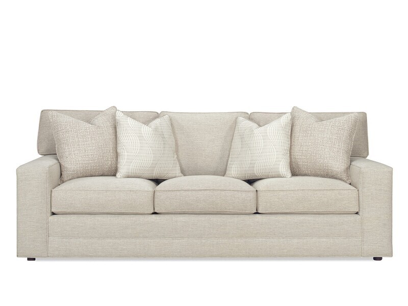 Bedford 95" Fabric Upholstered Sofa with Straight Back