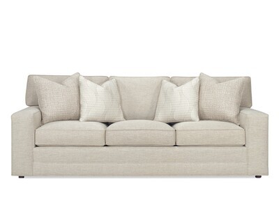 Bedford 95" Fabric Upholstered Sofa with Straight Back