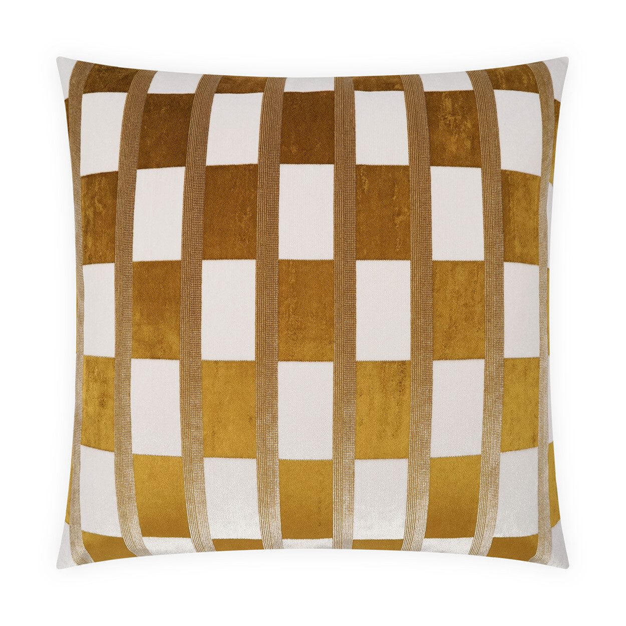 Root Mustard Yellow 24" x 24" Throw Pillow