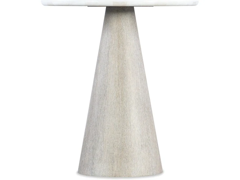 Modern Marble Topped Pedestal Accent Table