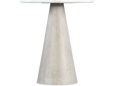 Modern Marble Topped Pedestal Accent Table