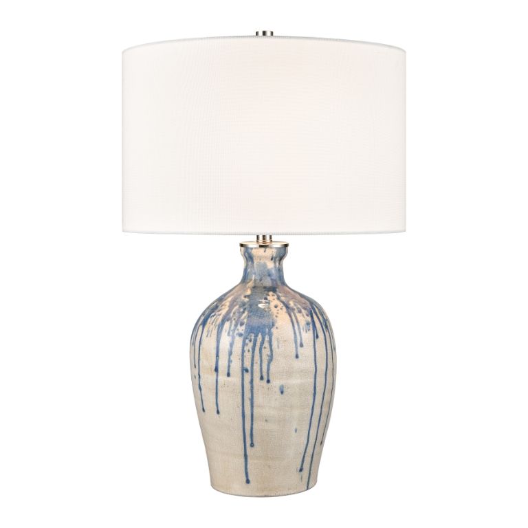 Blue and White Crackle Glaze Lamp